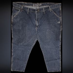 Magellan Men's Relaxed Denim Blue Jeans 44x32 Big & Tall 8 Pocket